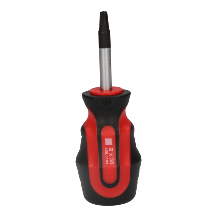 KS Tools ERGOTORQUEplus® schroevendraaier voor vierkantkopschroeven, #02, 98mm