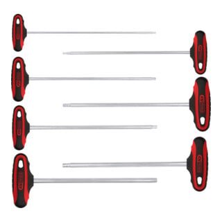 KS Tools ERGOTORQUEplus® T-Griff RIBE Winkelstiftschlüssel-Satz, 7-teilig M4-M10