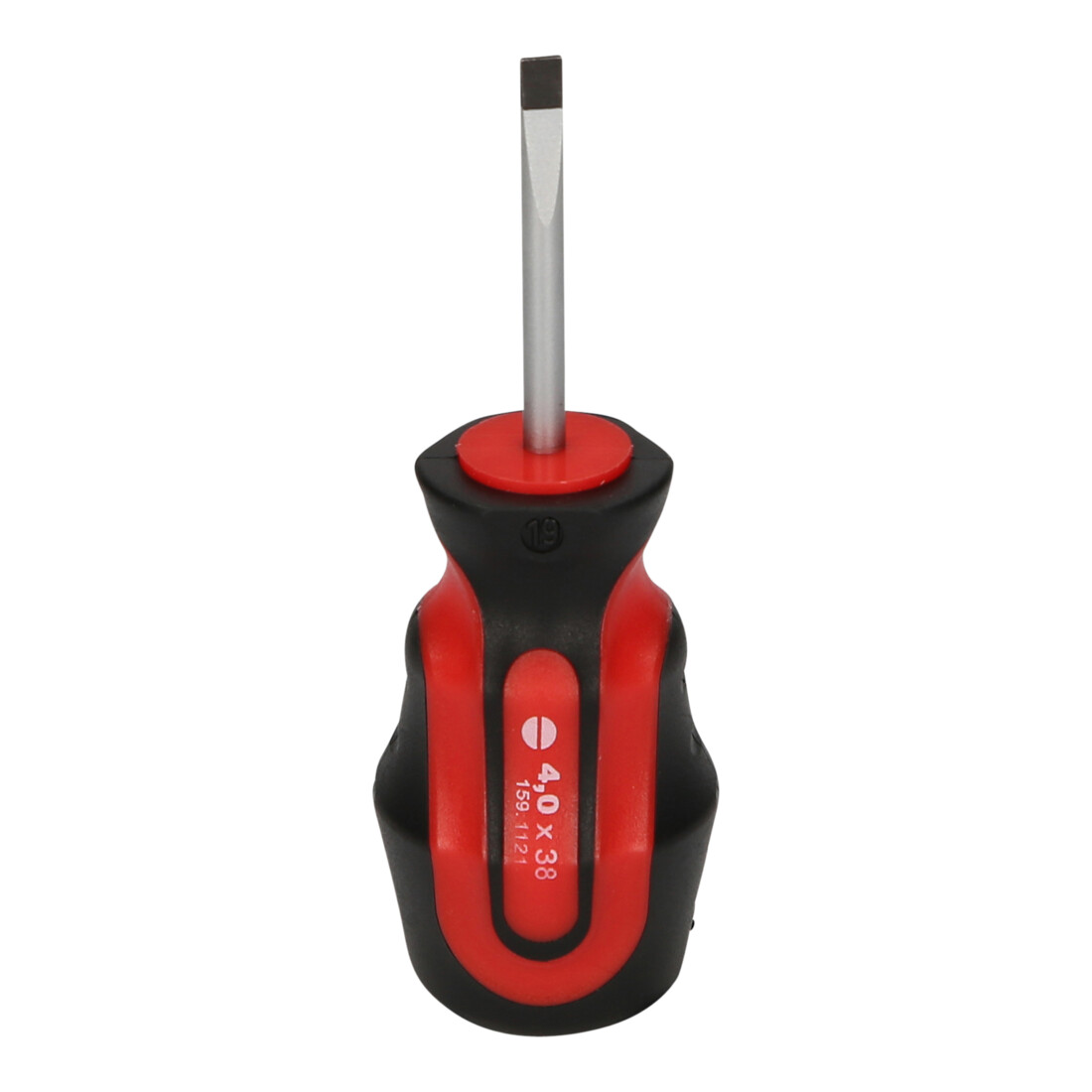 KS Tools ERGOTORQUEplus Schlitz-Schraubendreher, kurz, 4mm