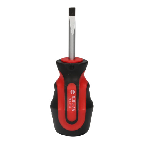 KS Tools ERGOTORQUEplus Schlitz-Schraubendreher, kurz, 5mm