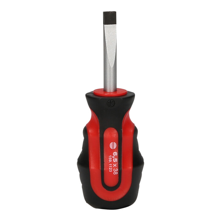 KS Tools ERGOTORQUEplus Schlitz-Schraubendreher, kurz, 6,5mm