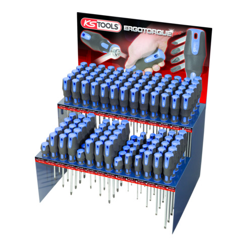 KS Tools ERGOTORQUEplus Schraubendreher-Display, 136-teilig