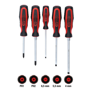 KS Tools ERGOTORQUEplus Schraubendreher-Satz, 5-teilig