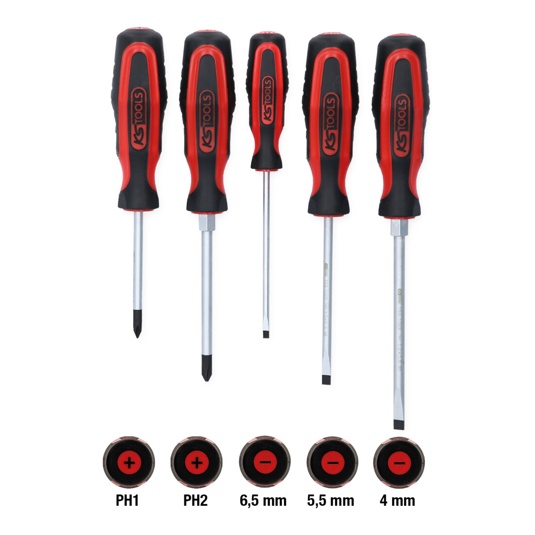 KS Tools ERGOTORQUEplus Schraubendreher-Satz, 5-teilig