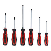 KS Tools ERGOTORQUEplus Schraubendreher-Satz, 6-teilig Schlitz, PZ-1