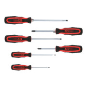 KS Tools ERGOTORQUEplus Schraubendreher-Satz, 6-teilig Schlitz, PZ-2