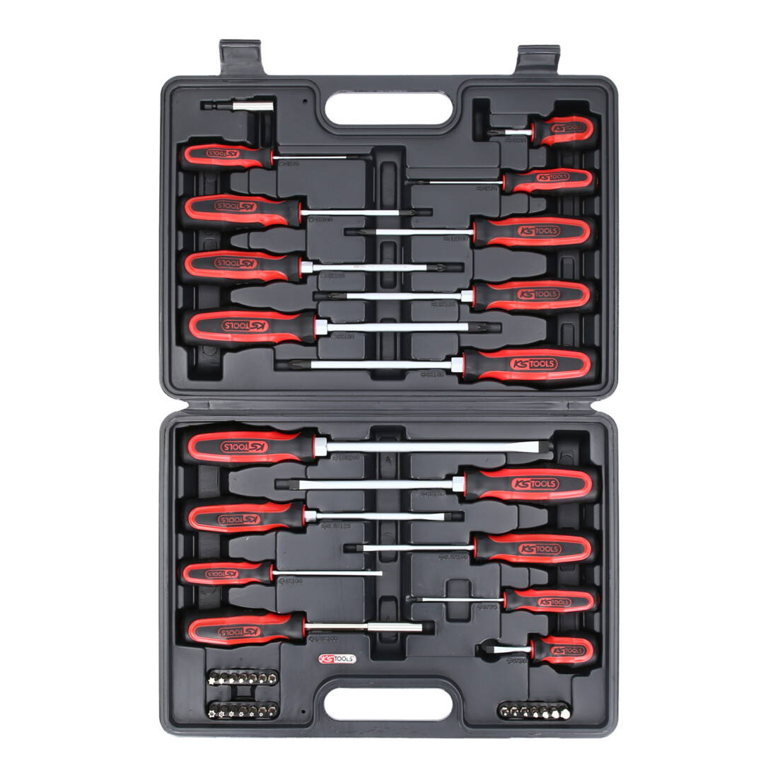 KS Tools ERGOTORQUEplus schroevendraaier- en bitset, 39-delig.