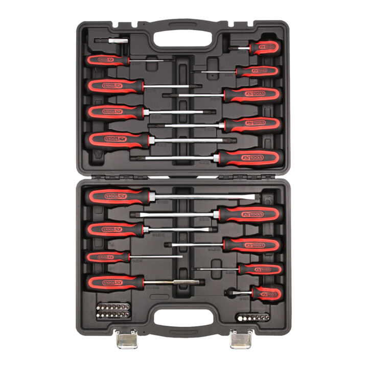 KS Tools ERGOTORQUEplus schroevendraaier- en bitset, 39-delig.