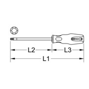 KS Tools ERGOTORQUEplus schroevendraaier, T5-4