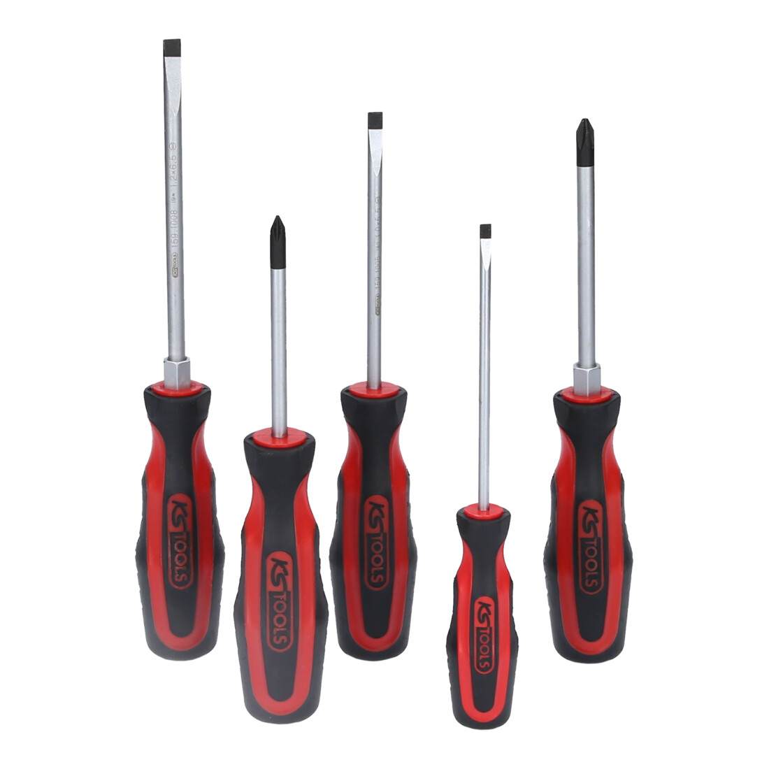 KS Tools ERGOTORQUEplus schroevendraaierset, 5 stuks