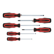 KS Tools ERGOTORQUEplus schroevendraaierset, 6 st. met sleuf, PH-2