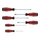 KS Tools ERGOTORQUEplus schroevendraaierset, 6 stuks met sleuf, PZ-1