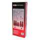 KS Tools ERGOTORQUEplus schroevendraaierset, 6 stuks met sleuf, PZ-5