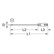 KS Tools ERGOTORQUEplus sleufschroevendraaier, 5,5mm, 405mm lang-4