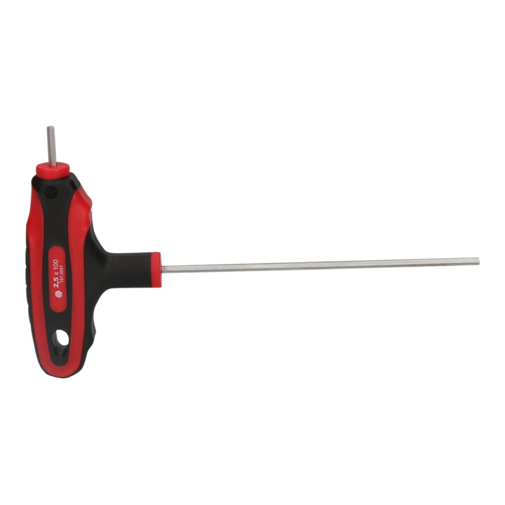 KS Tools ERGOTORQUEplus T-greep inbussleutel, 2,5mm