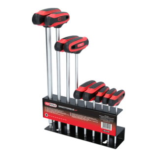 KS Tools ERGOTORQUEplus T-Griff-TX-Winkelstiftschlüssel-Satz, 9-teilig