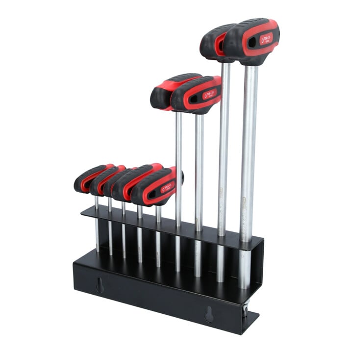 KS Tools ERGOTORQUEplus T-Griff-TX-Winkelstiftschlüssel-Satz, 9-teilig