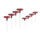 KS Tools ERGOTORQUEplus T-Handle TX-Angled socket wrench set, 8 piecesHole