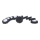 KS Tools Ersatz-Schleifpads, Ø50mm Strip Rad schwarz 10er Pack-3