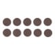 KS Tools Ersatz-Schleifpads, Ø26,7mm Körnung 60 10er Pack