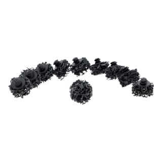 KS Tools Ersatz-Schleifpads, Ø26,7mm Strip Rad schwarz 10er Pack