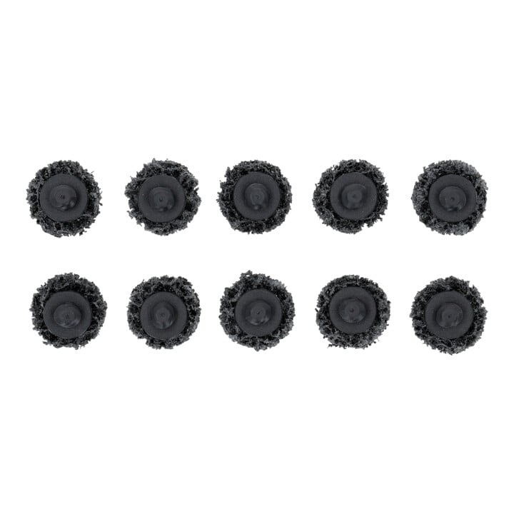 KS Tools Ersatz-Schleifpads, Ø26,7mm Strip Rad schwarz 10er Pack