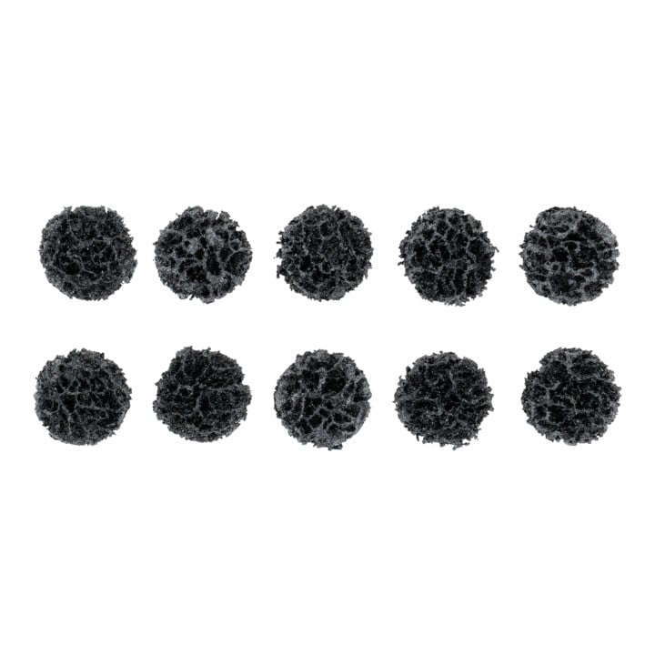 KS Tools Ersatz-Schleifpads, Ø26,7mm Strip Rad schwarz 10er Pack