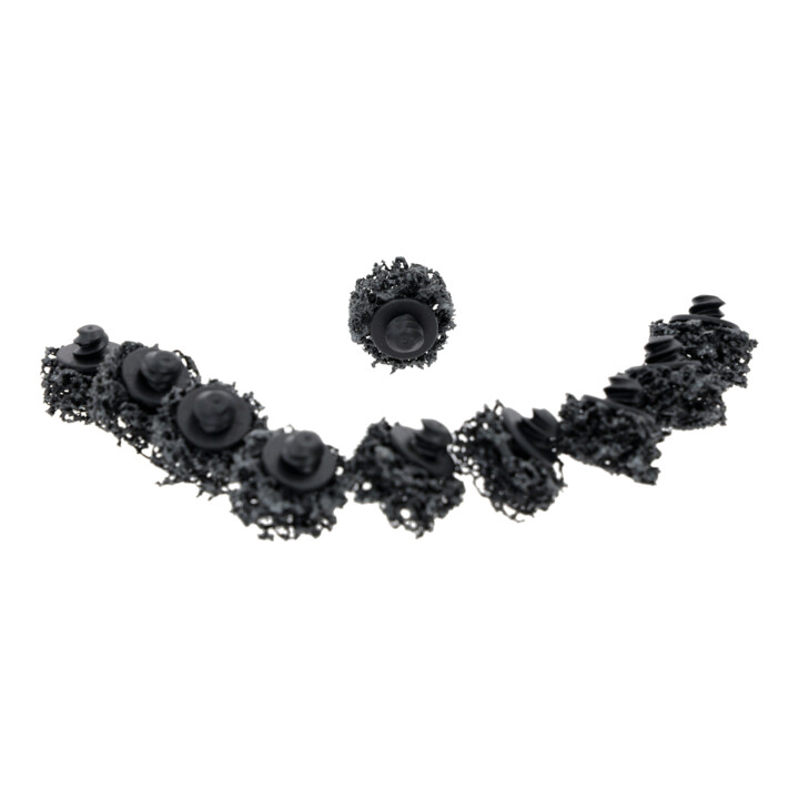 KS Tools Ersatz-Schleifpads, Ø26,7mm Strip Rad schwarz 10er Pack