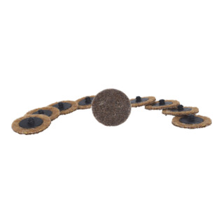 KS Tools Ersatz-Schleifpads, Ø50mm Körnung 80 10er Pack