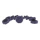 KS Tools Ersatz-Schleifpads, Ø50mm Strip Rad lila 10er Pack
