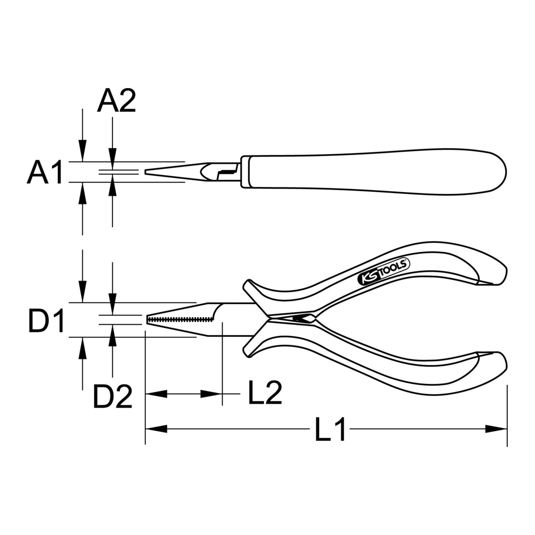KS Tools ESD Flachzange