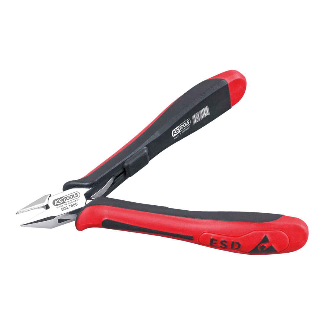 KS Tools ESD Seitenschneider, 125mm spitzer Kopf mit feiner Wate