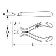 KS Tools ESD stiftfrees, 130mm-3