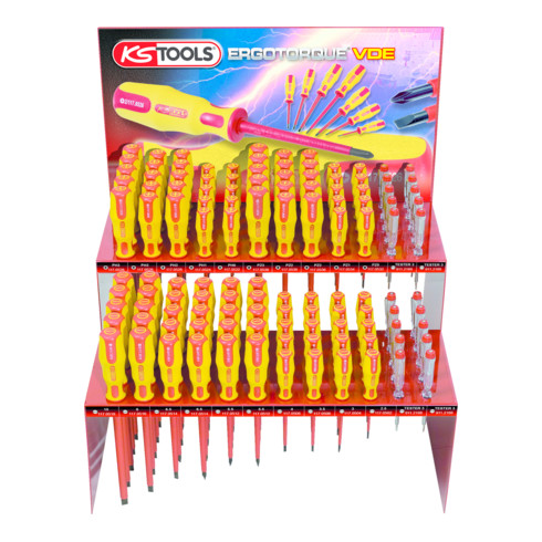 KS Tools Espositore cacciaviti ERGOTORQUE VDE, 120pz.