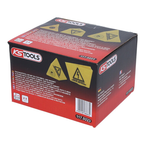 KS Tools Espositore per tettuccio con simbolo del lampo e magnete