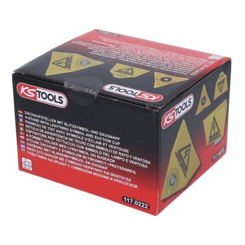 KS Tools Espositore per tettuccio con simbolo del lampo e ventosa
