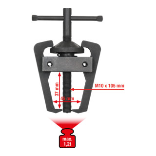 KS Tools Estrattore per braccio tergicristallo, a 2 bracci, 45mm