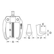 KS Tools Estrattore universale a 2 bracci-4