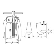 KS Tools Estrattore universale a 3 bracci-3