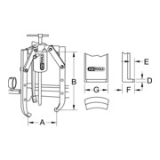 KS Tools Estrattore universale a 3 bracci-3
