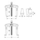 KS Tools Estrattore universale idraulico a 2 bracci-3