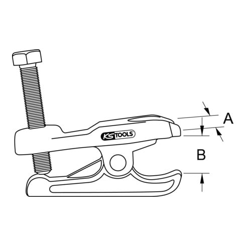 KS Tools Estrattore universale meccanico di giunti sferici, autocarro