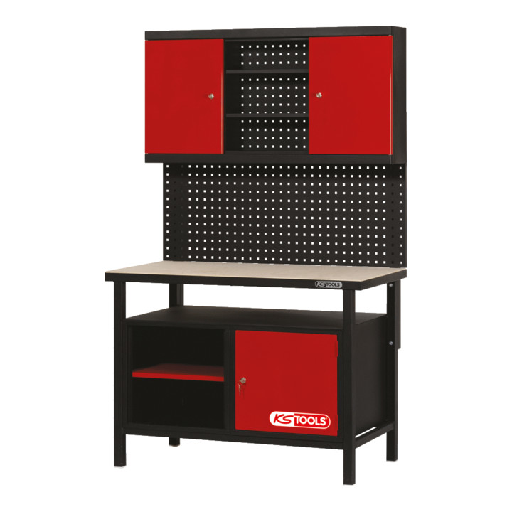 KS Tools Etabli d'atelier 1 porte, 840x1200x600mm