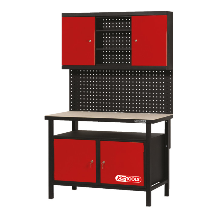 KS Tools Etabli d'atelier 2 portes 840x1200x600mm