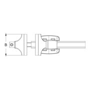 Etau KS Tools avec plaque ronde-4