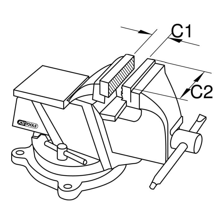 KS Tools Etau parallèle BRONZEplus