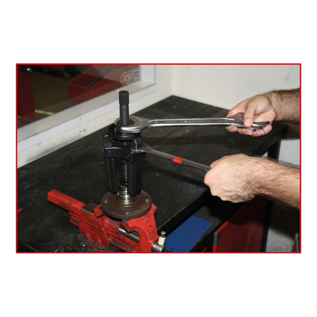 KS Tools Extracteur de bagues intérieures de palier à 3 bras avec cône de blocage