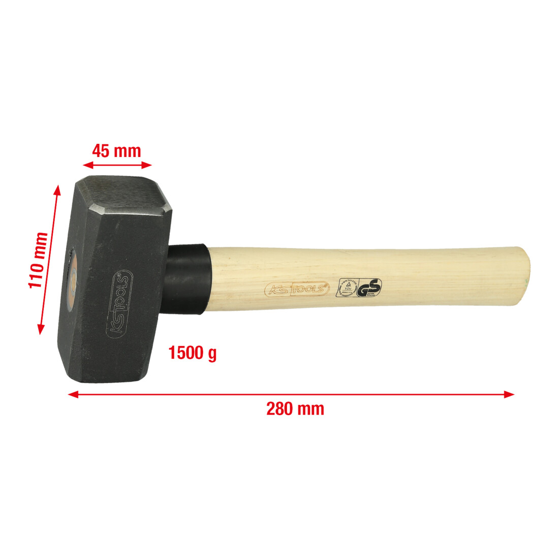 KS Tools Fäustel mit Eschestiel