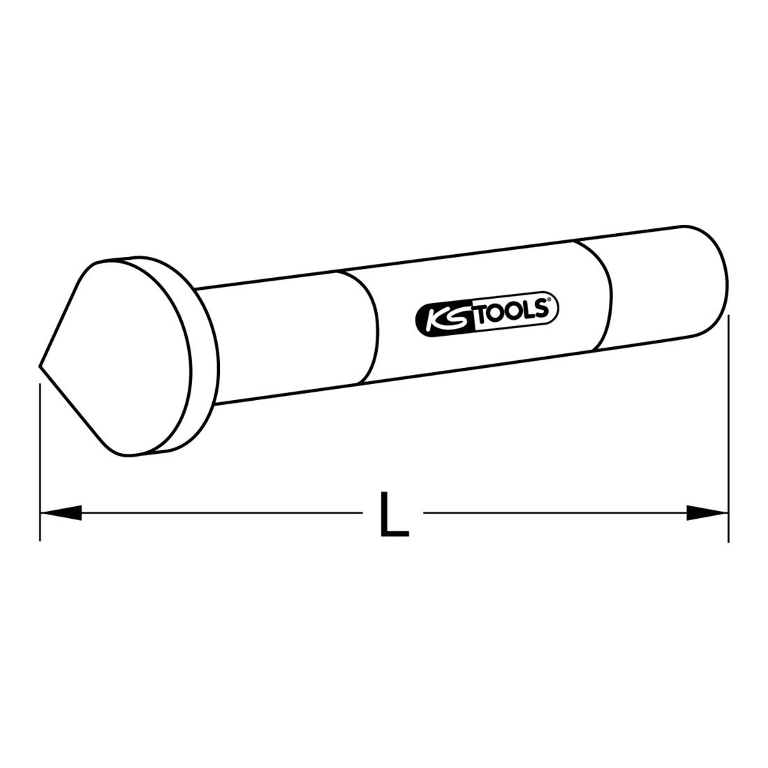 KS Tools fakkel kegel, Ø 6-14mm, 108mm