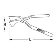 KS Tools Falzzange, 260 mm-3